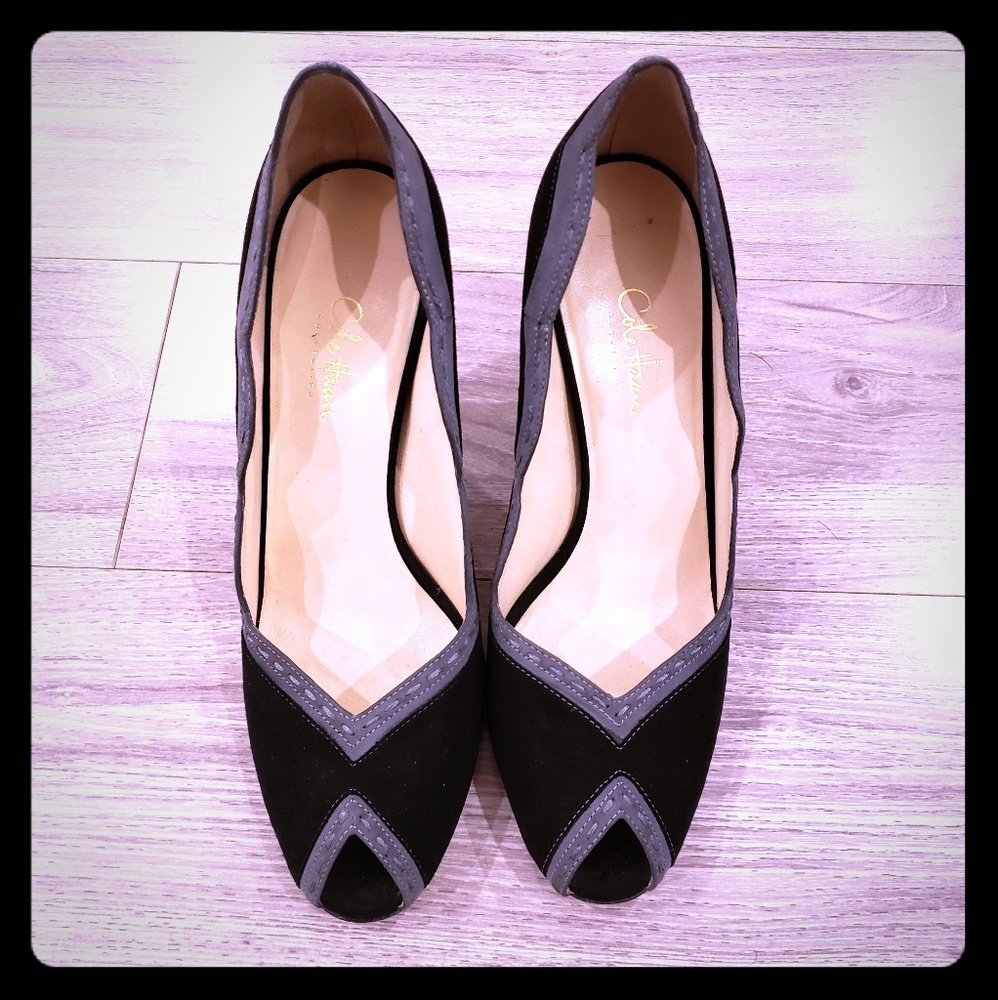 Cole Haan peep toe shoes